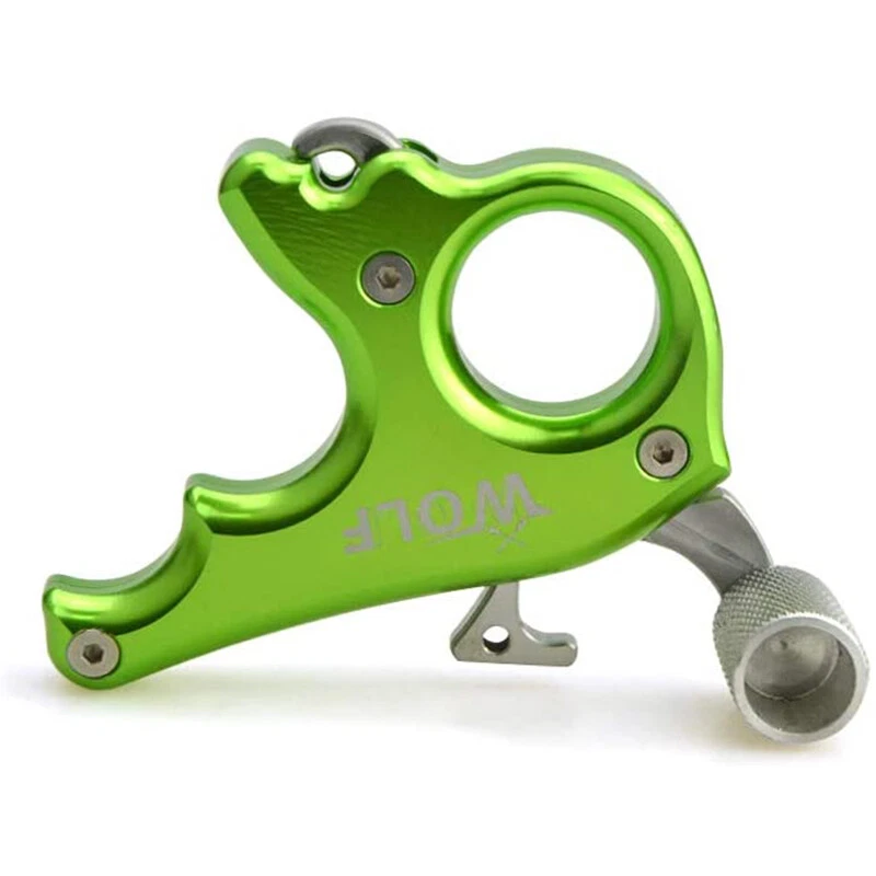 Archery Release Aids 3 Finger Thumb Trigger Caliper Compound Bow Grip Hunting - Image 1 of 4