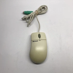 Microsoft X04-72167 De Colección IntelliMouse 1.2A PS/2 Compatible Ratón de Bola Probado - Imagen 1 de 4
