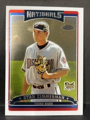 2006 Topps Chrome #284 Ryan Zimmerman Rookie Card - Image 1 of 3