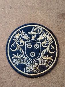 Parche escolar Westover Middlebury 1940 vintage, internado para niñas de Connecticut - Imagen 1 de 7