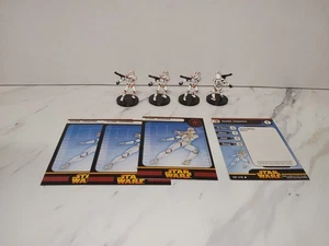 Star Wars Miniatures Revenge Of The Sith Clone Trooper 8/60 x4 - Picture 1 of 2