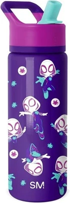 Kids Summit Water Bottle with Straw Lid | Marvel Spider Gwen 18oz Stainless - Image 1 of 4