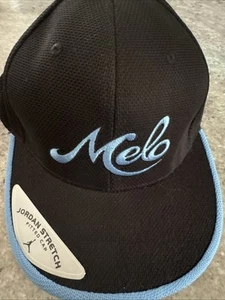 Cappello Nike Melo ricamato elasticizzato/adattato vintage Y2K Carmelo Anthony taglia L/XL - Foto 1 di 9