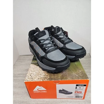 Ozark Trail Mens Waterproof Hiking Shoes Size 10 Gray Orange Low Top - Image 1 of 4