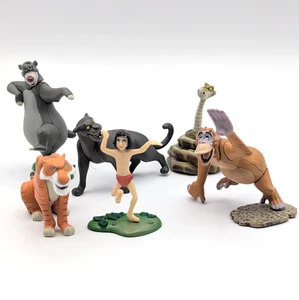 The Jungle Book Mini Figures Full Complete Set of 6 Choco Egg Tomy Used - Picture 1 of 8