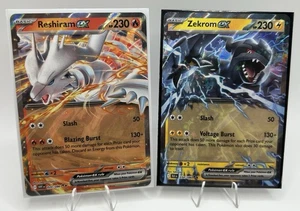 Reshiram ex RR 017/086 White Flare And Zekrom ex RR 037/086 Black Bolt Mint - Picture 1 of 5