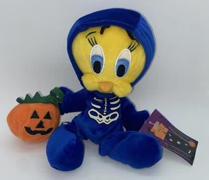 WB Warner Bros Studio Store Tweety Bird Halloween Esqueleto Peluche Frijoles Bolso - Imagen 1 de 5