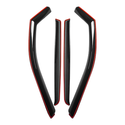 Fit Dodge Ram 1500 Crew Cab 2019-2025 In-Channel Window Visors Vent Rain Guards - Image 1 of 4