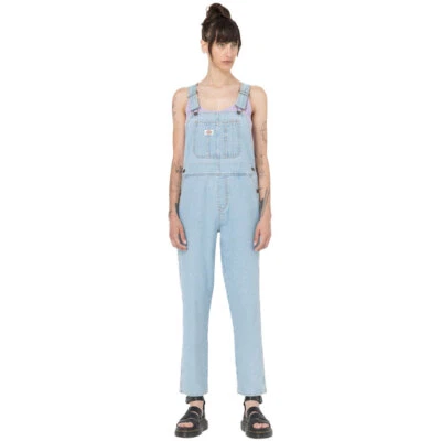 Dickies Classic Denim Babero Damen-Latzhose Vaqueros Jeanslatzhose Vintage Azul - Imagen 1 de 4
