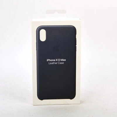 Funda de Cuero Original Original Apple iPhone XS Max - Azul Medianoche MRWU2ZM/A Foto 1 de 4