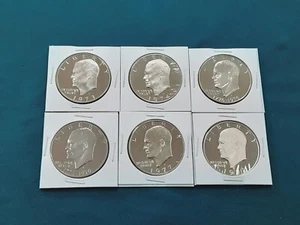 1973 S 1974 S 1976 Type 1 & 2 1977 1978 S Eisenhower Proof 6 Coin Lot Set!! M465 - Picture 1 of 3