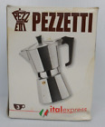 Pezzetti Italexpress  Italian Coffee Espresso Maker Stove Top Italy 3 Cup Silver