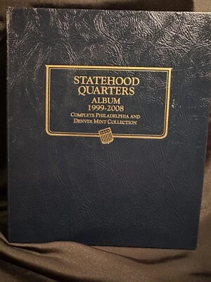 Filled Whitman US Statehood Quarters w/D.C. & Territories Coin Album 1999-2008 - Image 1 of 3