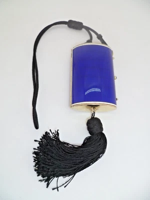 Early 20th Century Art Deco Silver & Enamelled Minaudiere & Cigarette Case Combi - Image 1 of 4