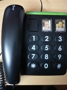 Doro PhoneEasy 331ph Schnurgebunden Senioren Tischtelefon Schwarz . - Bild 1 von 3