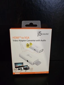 j5create HDMI to VGA Video Adapter Converter/Audio NEW JDA203 j5 create Trl8#14 - Picture 1 of 4