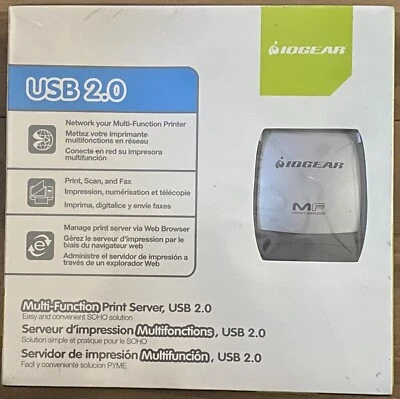 Iogear GMFPSU21W6  1-Port USB Print Server - Image 1 of 3