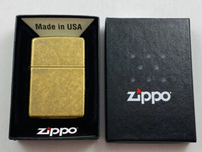 ZIPPO Antique Brass Messing Feuerzeug neu in Box - 60001567 - Bild 1 von 2