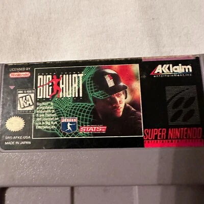 Juego De Béisbol Frank Thomas Big Hurt SNES Super Nintendo DE COLECCIÓN Original De Colección Foto 1 de 4