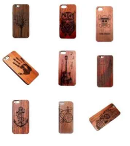 Protective Case Natural Wood Engraved Fitted Cover For Apple iPhone 6s Plus - Picture 1 of 20