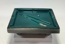 Vintage Mid Century Ceramic Ashtray  Pool Table W/Cues & Cue Ball Made In  Japan