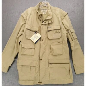 NWT Weekender Traveler Correspondent Safari Jacket Convertible Multi Pocket Sz L - Picture 1 of 16