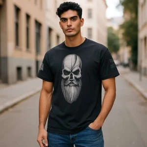 Grunt Style Mens XXXL Skull Graphic T-Shirt Black 100% Cotton This We'll Defend - Picture 1 of 10