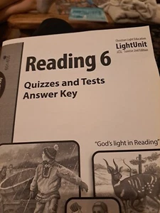 Christian Light Reading 6 Quizfragen und Tests Antwortschlüssel - Bild 1 von 2
