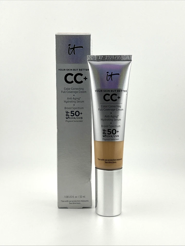 IT Cosmetics CC+ Cream with SPF 50+ - Medium Tan, 1.08 fl.oz.
