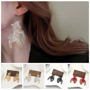 Koi Carp Goldfish Eardrop Animal Fish Dangle Earrings  Girls - Picture 1 of 16