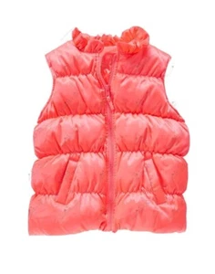 NWT Gymboree Girls Neon Down Filled Vest. Size 5-6. - Picture 1 of 1