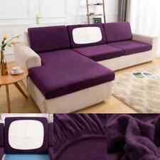 Washable Removable Plush Sofa Seat Cushion Cover Elastic Protector Slipcovers