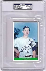 1984 TCMA Greatest Players 50/60's #25 Whitey Ford Signed Slabbed PSA/DNA - Picture 1 of 1