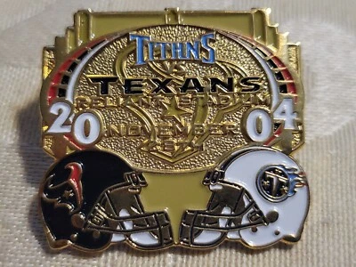 Tennessee Titans VS Houston Texans Game day Pin 11/28/2004 Reliant Stadium - Image 1 of 2