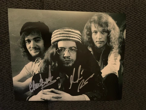 Martin Barre & Clive Bunker SIGNED 8X10 PHOTO Jethro Tull Cover