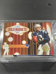 Tom Brady 2005 Topps Gold Nuggets #GN4 Super Bowl New England Patriots Card MINT - Picture 1 of 2