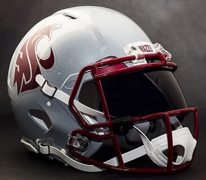 WASHINGTON STATE COUGARS Gameday REPLICA Football Helmet w/ OAKLEY Eye Shield - Picture 1 of 5