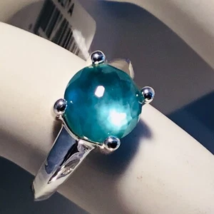NEW IPPOLITA 925 WONDERLAND SINGLE STONE PRONG KNIFE EDGE CRYSTAL QUARTZ RING 7 - Picture 1 of 9