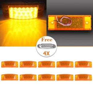 10X Luz Marcadora Lateral Amarilla 20 LED para Peterbilt + Luz Señal LED Roja Libre 16 - Imagen 1 de 18