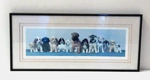 Gualo H Lubeck Puppy Love Dogs Pencil Signed Numbered Limited Double Matte Print - Picture 1 of 14