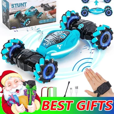 Car Toy 4WD Hand Gesture 360° RC Stunt Car Sensing Twist Off-Road Remote Control - Image 1 of 4