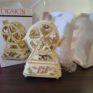 PS Design Musical Ferris Wheel Music Box Waltz of The Flowers Nutcracker Roses - Picture 1 of 8