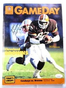 Ozzie Newsome Signed Autographed Program Game Day 1985 Browns JSA AG71941 - Picture 1 of 4