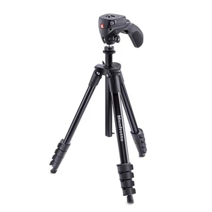 Manfrotto Compact Action Tripod With Hybrid Head MKCOMPACTACN-BK - Picture 1 of 7