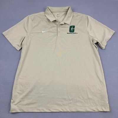 Charlotte 49ers Shirt Men Extra Large Gold Nike Dri Fit Polo NCAA College XL - Image 1 of 4