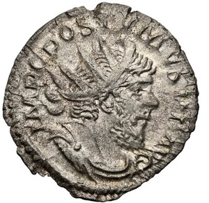 Moneda Denario de Plata Imperio Romano-Galo NGC Ch AU Póstumo 260-269 dC - Imagen 1 de 7