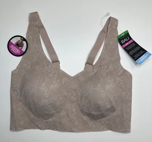 Bali Wirefree Bra Comfort Revolution Easylite Blush/Gloss Floral DF3496 Large - Picture 1 of 9