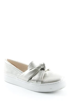 ZARA BASIC Scarpa slip-on Donna Scarpa bassa Taglia IT 38 argento stile casual - Immagine 1 di 4