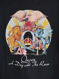 QUEEN XL "A Day At The Races" Short Sleeve Graphic T-Shirt~Anvil - Picture 1 of 9