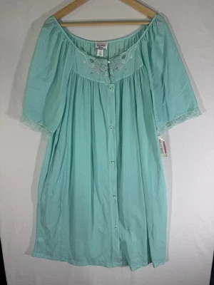 Vestido o bata Kelly Reed Collection como nueva 1X vintage manga corta abotonada nuevo con etiquetas Foto 1 de 4